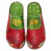  Genuine Leather Hand Made Retro Ethnic Floral Slip  On Comfortable Closed Toe Slippers